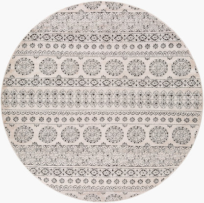 Bahar BHR-2323 8ft Round Machine Woven Area Rug