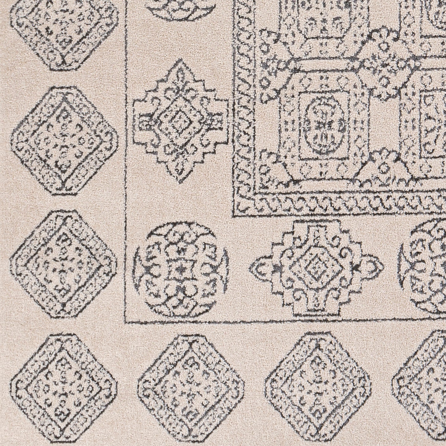 Alfombra decorativa tejida a máquina Bahar BHR-2328 de 2' x 3'