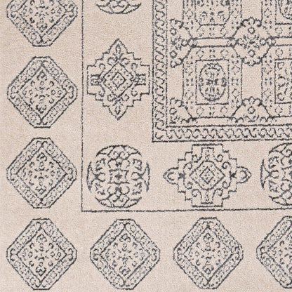 Alfombra decorativa tejida a máquina Bahar BHR-2328 de 2' x 3'