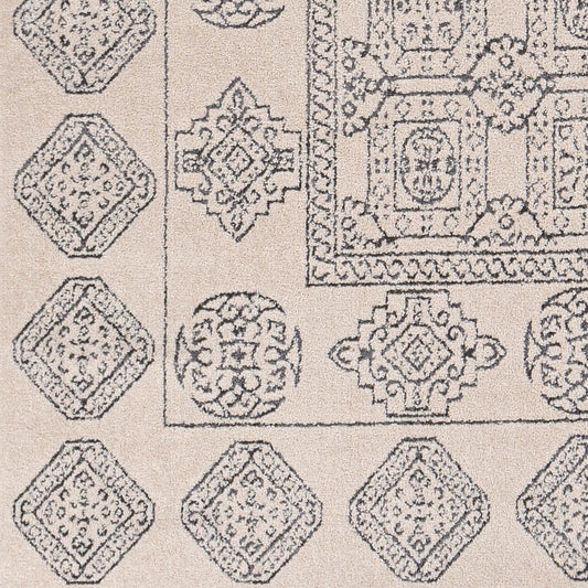 Alfombra decorativa tejida a máquina Bahar BHR-2328 de 2' x 3'