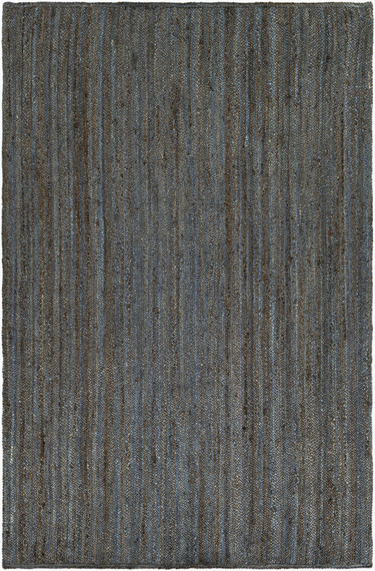Alfombra de yute hecha a mano Brice BIC-7006 de 1,52 m x 2,13 m