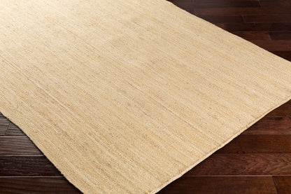 Alfombra decorativa de yute redonda de 90 cm hecha a mano Brice BIC-7007