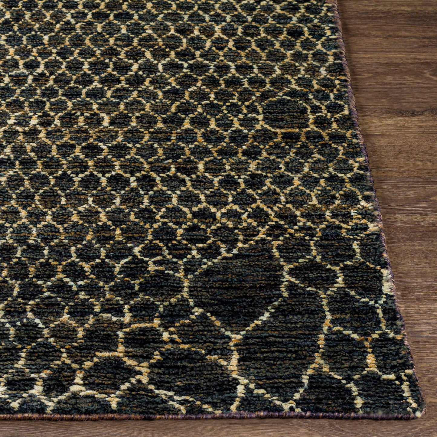 Alfombra decorativa de yute hecha a mano Bjorn BJR-1008 de 2' x 3'