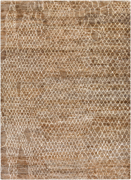 Alfombra decorativa de yute hecha a mano Bjorn BJR-1012 de 2' x 3'