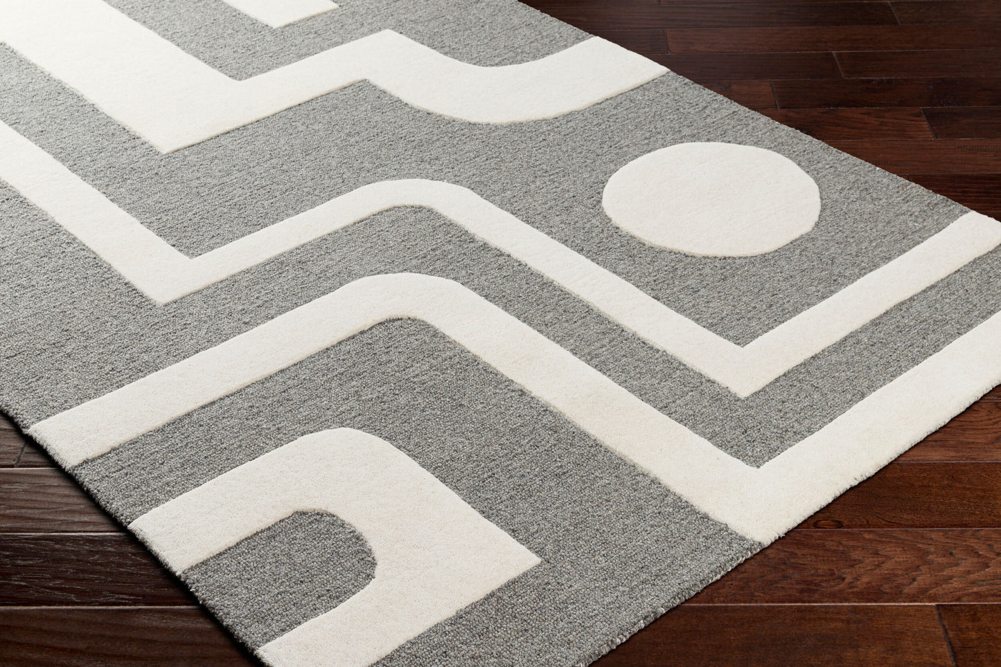 Brook BKO-2302 2' x 3' Handmade Wool Accent Rug
