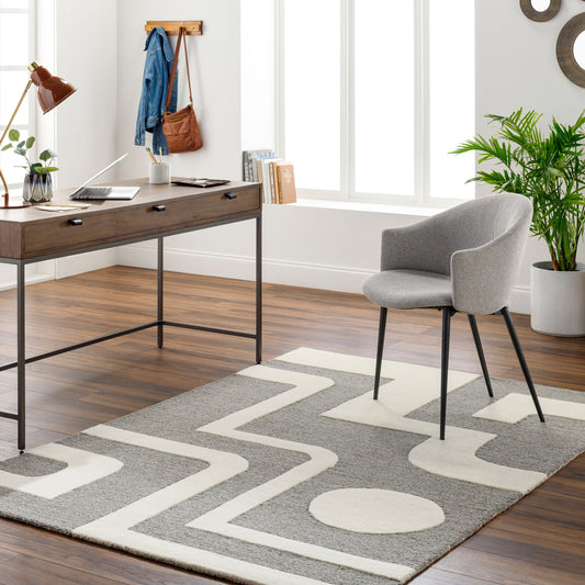 Brook BKO-2302 2' x 3' Handmade Wool Accent Rug
