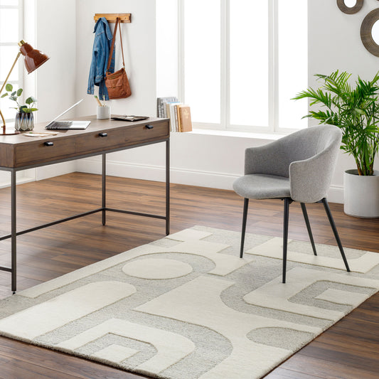 Brook BKO-2304 2' x 3' Handmade Wool Accent Rug