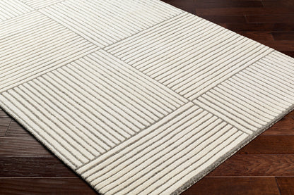 Alfombra decorativa de lana hecha a mano Brook BKO-2312 de 2' x 3'