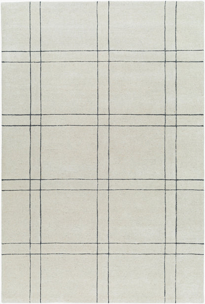 Alfombra decorativa de lana hecha a mano Brook BKO-2356 de 2' x 3'