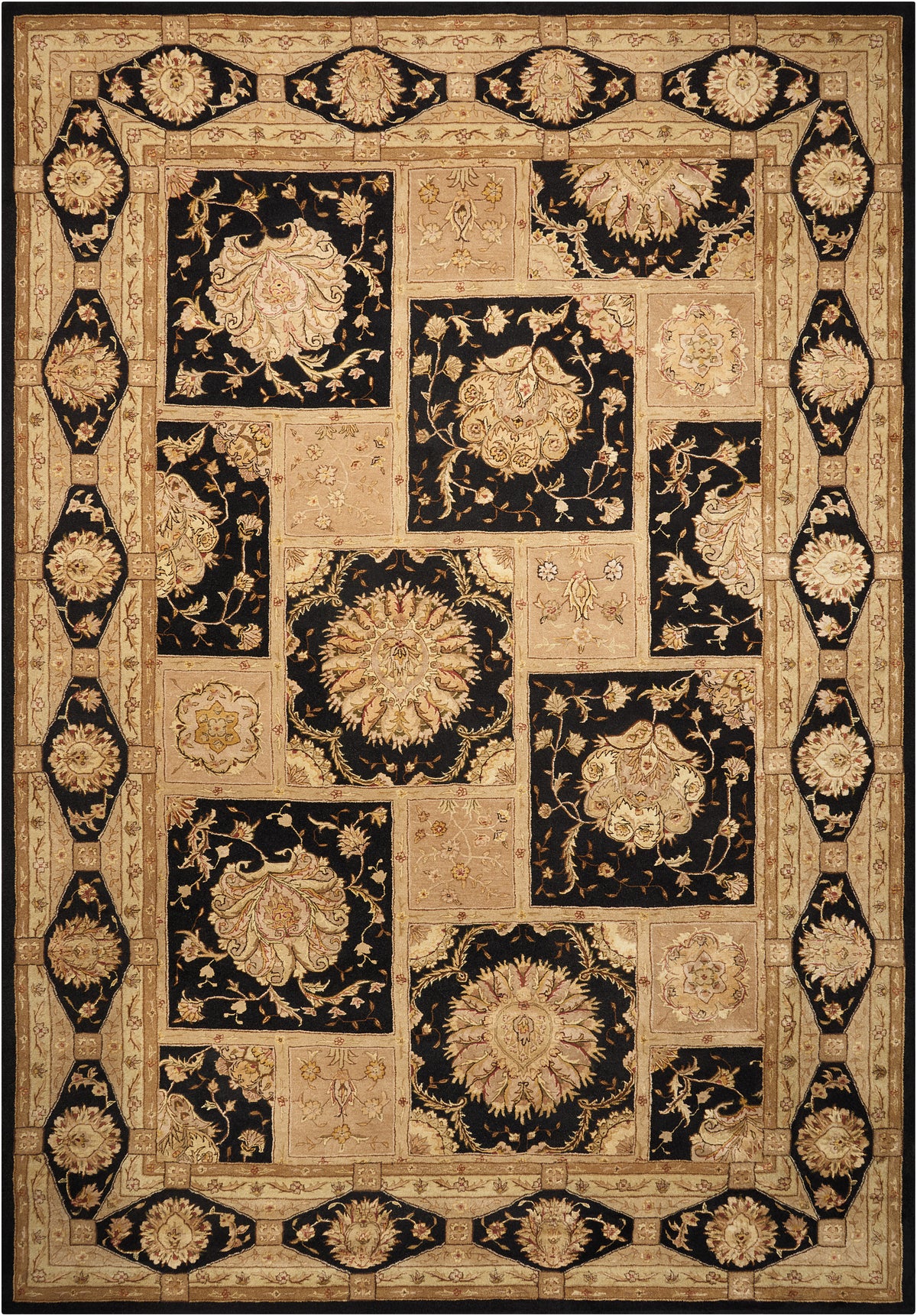 Nourison 3000 3107 Black Tufted Rug