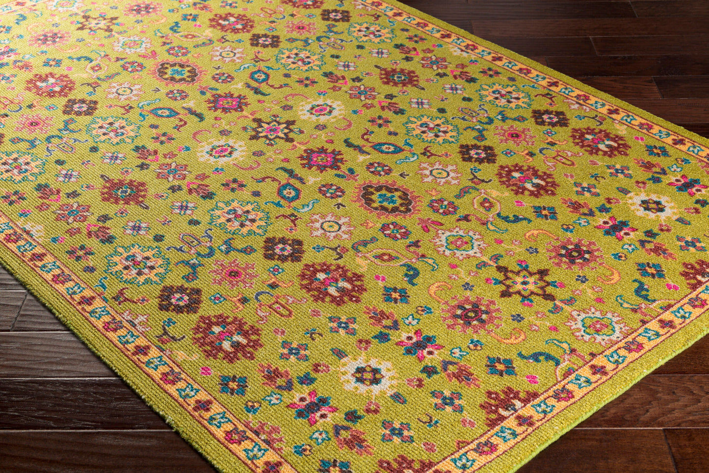 Alfombra decorativa tejida a máquina Bukhara BKR-1000 de 2' x 3'