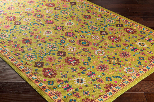 Alfombra decorativa tejida a máquina Bukhara BKR-1000 de 2' x 3'