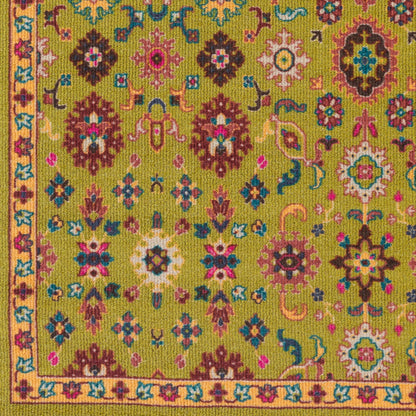 Alfombra decorativa tejida a máquina Bukhara BKR-1000 de 2' x 3'