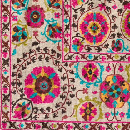 Alfombra tejida a máquina Bukhara BKR-1006 de 1,52 m x 2,13 m