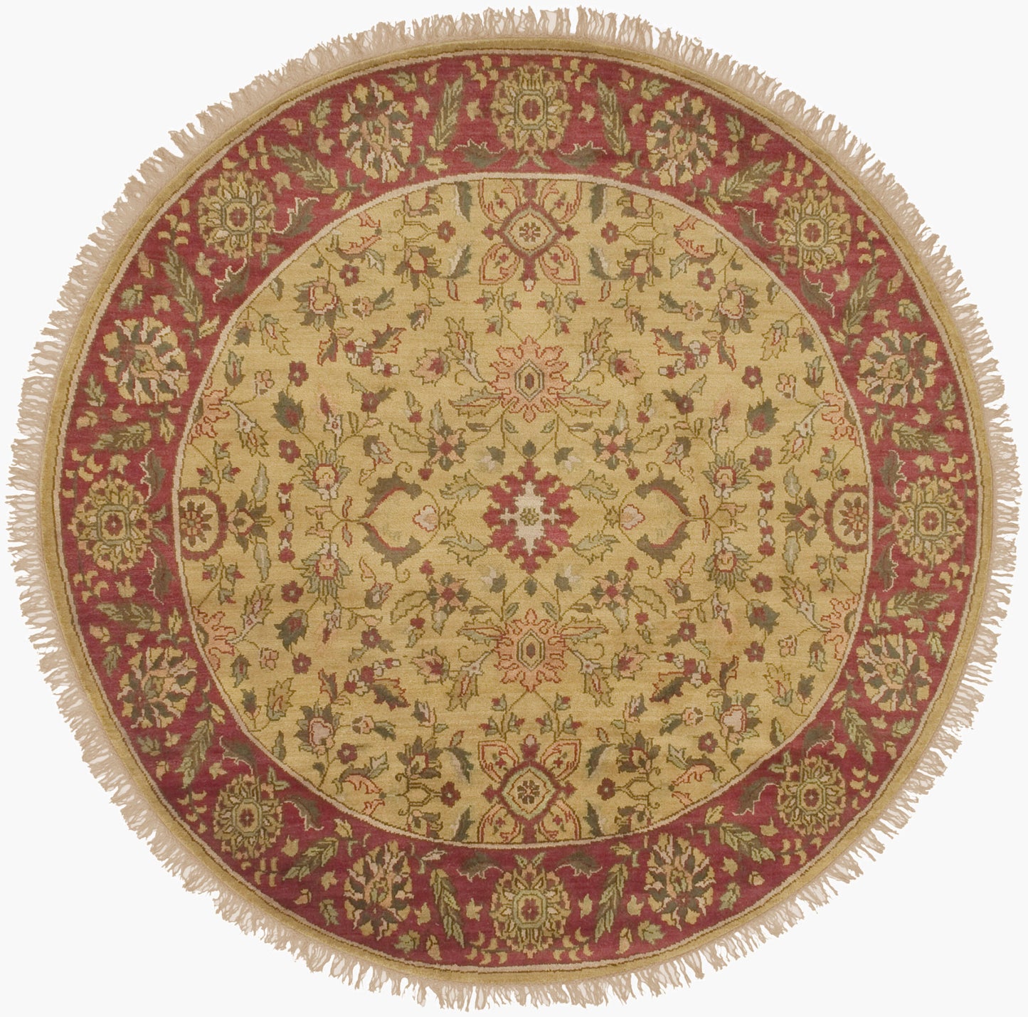 Alfombra redonda de lana hecha a mano Babylon BL-1902 de 2,4 m