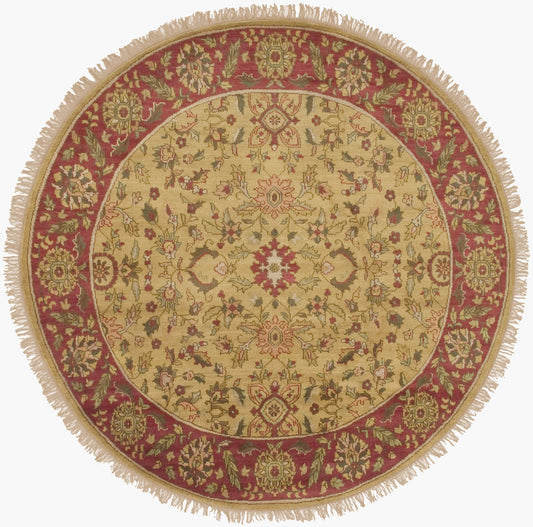 Alfombra redonda de lana hecha a mano Babylon BL-1902 de 2,4 m