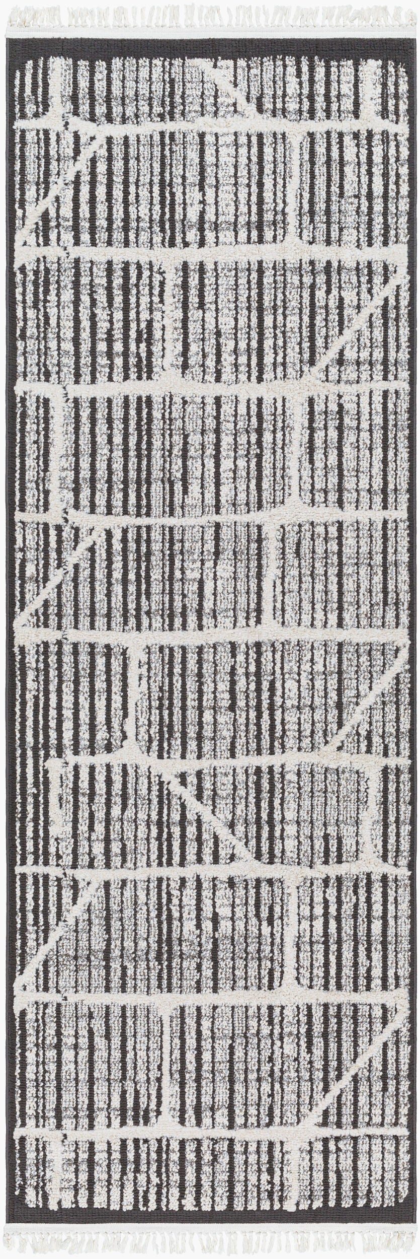 Berlin BLR-2307 7ft Runner Machine Woven Runner Rug