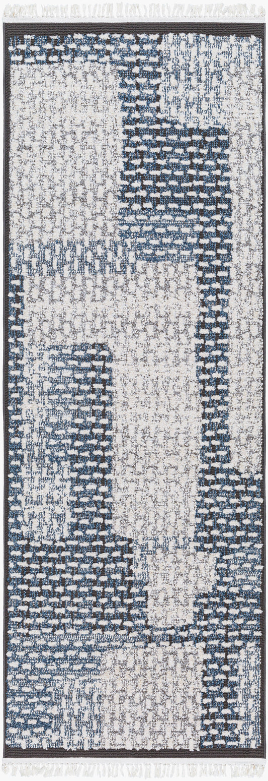 Berlin BLR-2309 7ft Runner Machine Woven Runner Rug