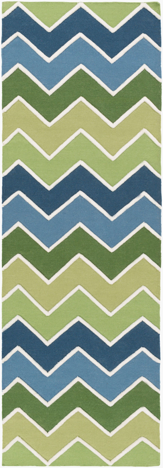 Blox BLX-9001 8ft Runner Handmade Wool Runner Rug