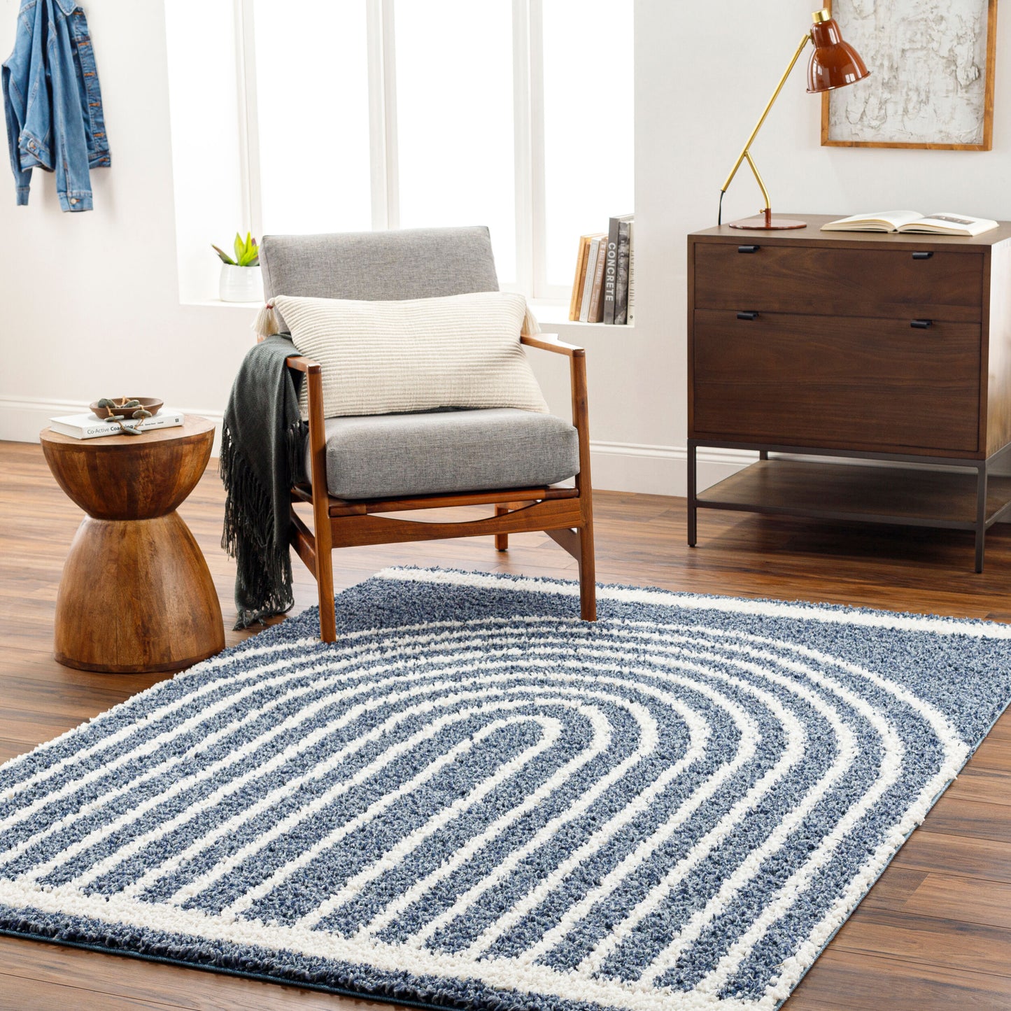 Birmingham BMM-2311 5' x 7' Machine Woven Area Rug
