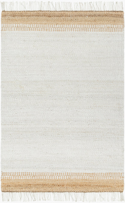 Kamey BOKY-2305 Alfombra decorativa de yute hecha a mano de 2' x 3'
