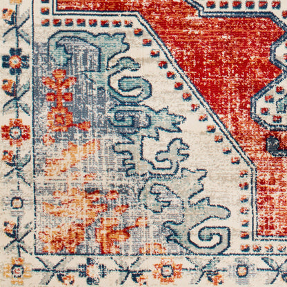 Alfombra decorativa tejida a máquina Bohemian BOM-2300 de 90 x 150 cm