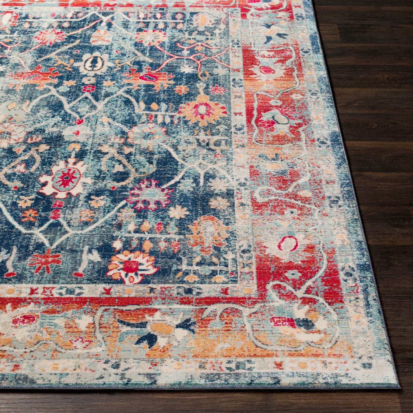 Alfombra decorativa tejida a máquina Bohemian BOM-2304 de 2' x 3'