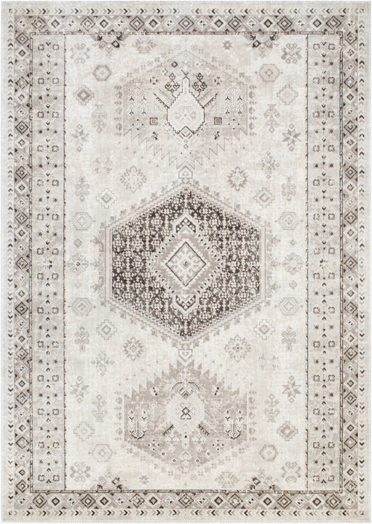 Basel BOS-2301 2' x 3' Machine Woven Accent Rug