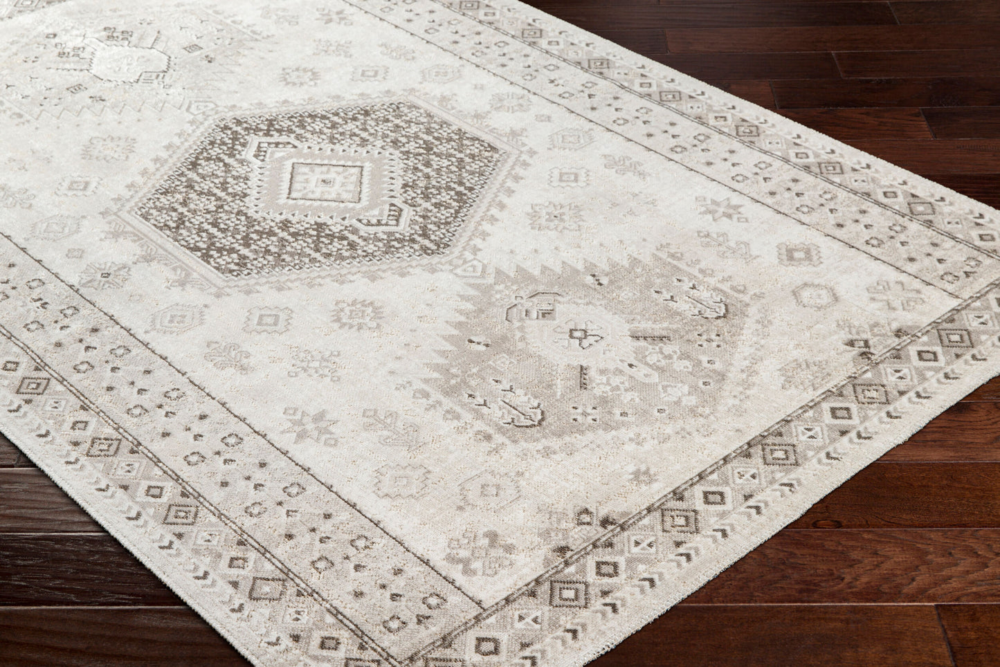 Basel BOS-2301 2' x 3' Machine Woven Accent Rug