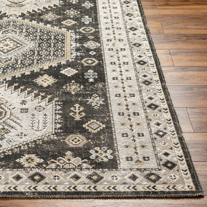 Alfombra decorativa tejida a máquina Basel BOS-2303 de 2' x 3'