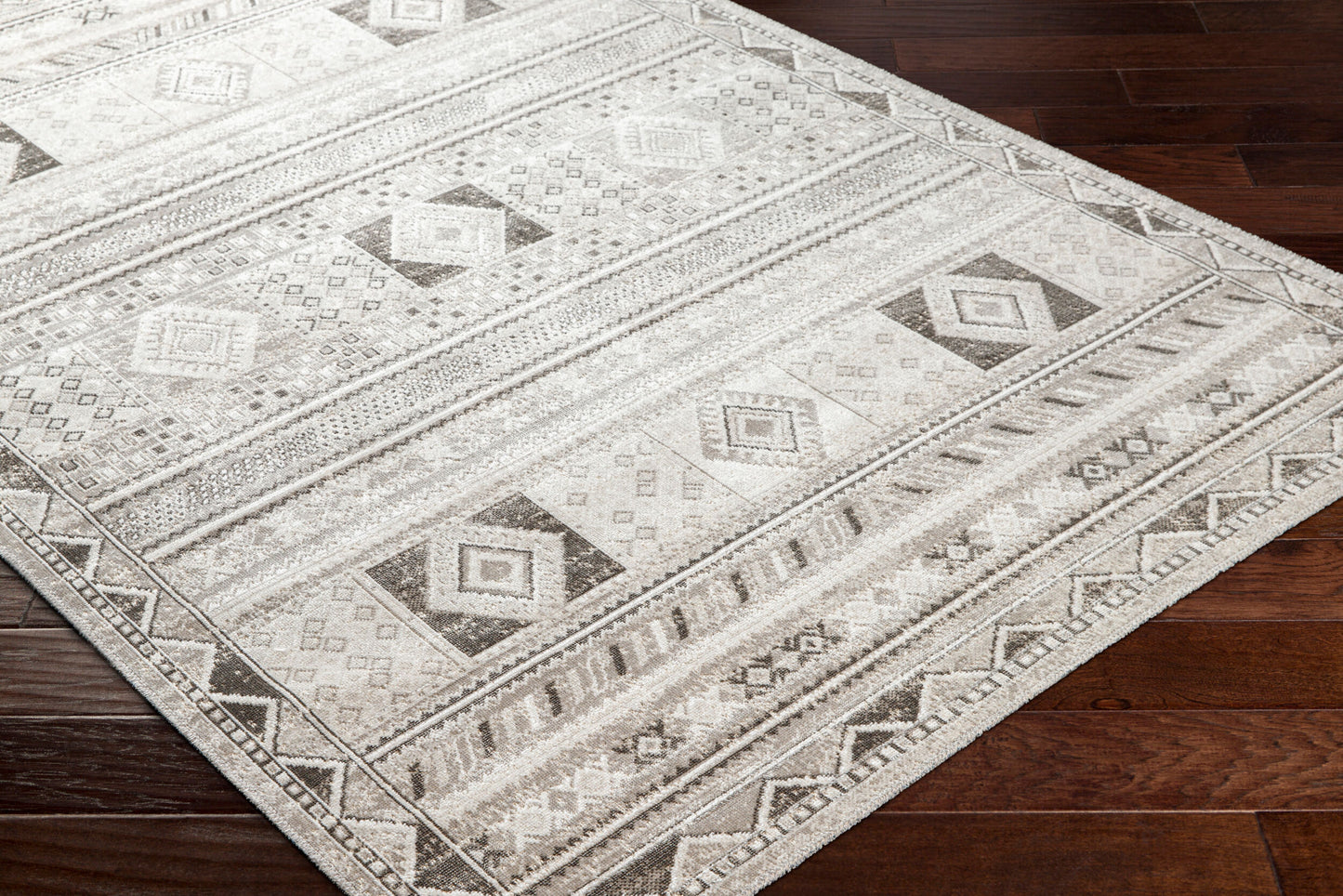 Basel BOS-2304 2' x 3' Machine Woven Accent Rug
