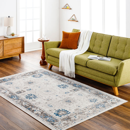 Basel BOS-2306 2' x 3' Machine Woven Accent Rug