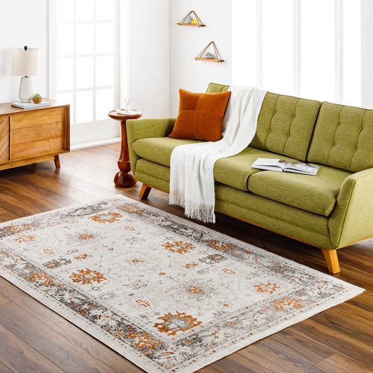 Basel BOS-2307 2' x 3' Machine Woven Accent Rug