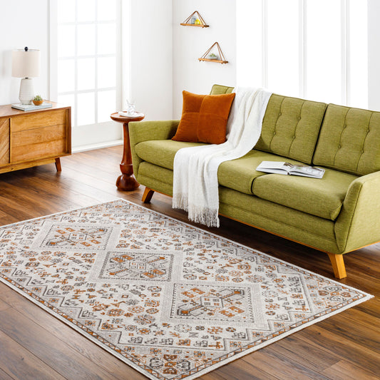 Basel BOS-2309 2' x 3' Machine Woven Accent Rug