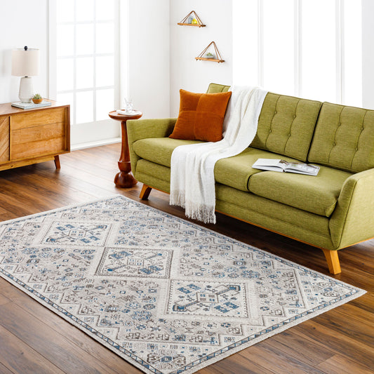 Basel BOS-2311 2' x 3' Machine Woven Accent Rug