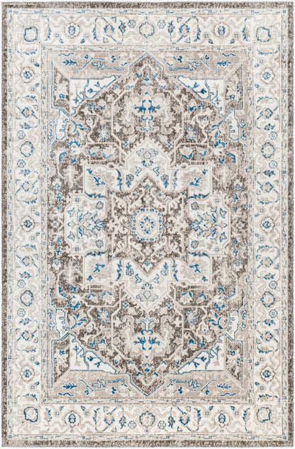 Basel BOS-2312 6' x 9' Machine Woven Area Rug