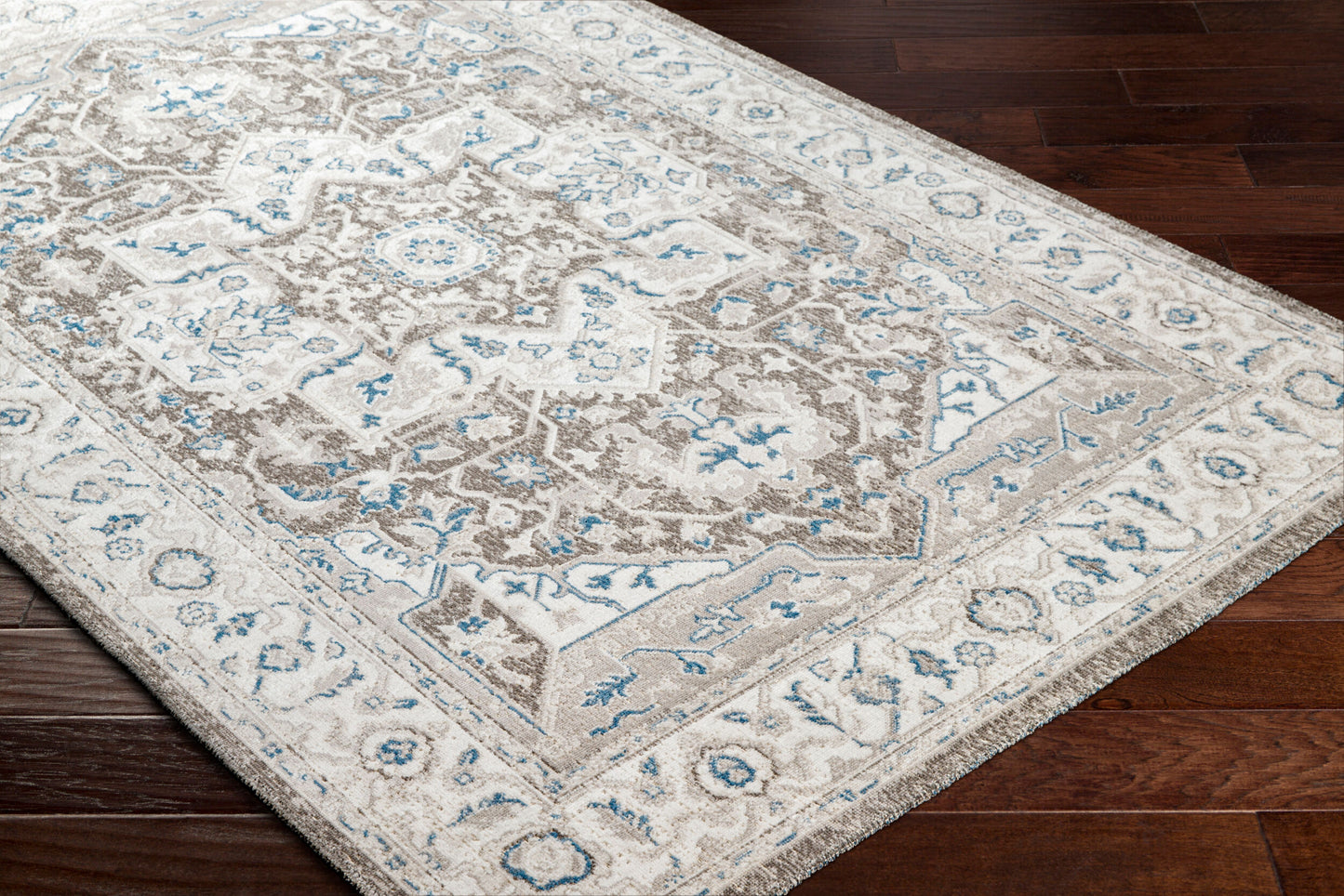 Basel BOS-2312 2' x 3' Machine Woven Accent Rug