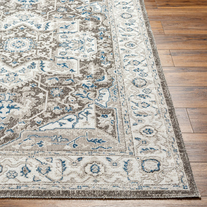 Basel BOS-2312 7ft Runner Machine Woven Runner Rug
