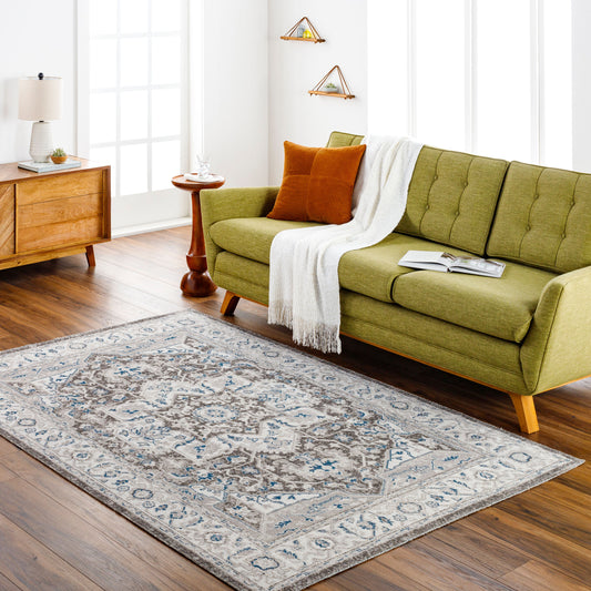 Basel BOS-2312 2' x 3' Machine Woven Accent Rug