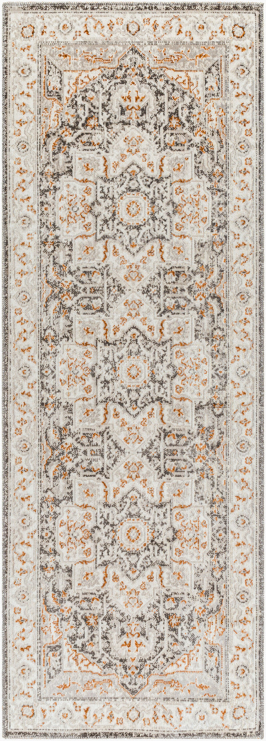 Basel BOS-2313 7ft Runner Machine Woven Runner Rug