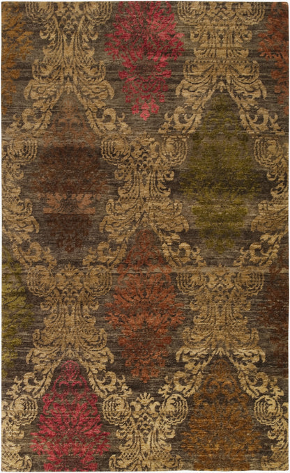 Brocade BRC-1001 2' x 3' Handmade Wool Accent Rug