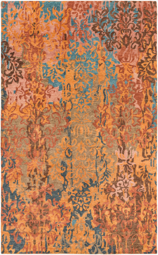 Brocade BRC-1009 5' x 8' Handmade Wool Area Rug