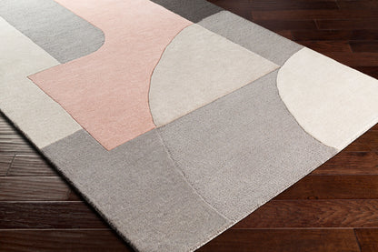 Alfombra decorativa de lana hecha a mano Brooklyn BRO-2308 de 2' x 3'