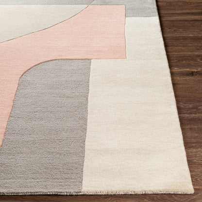 Alfombra decorativa de lana hecha a mano Brooklyn BRO-2308 de 2' x 3'