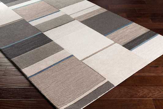 Alfombra decorativa de lana hecha a mano Brooklyn BRO-2309 de 2' x 3'