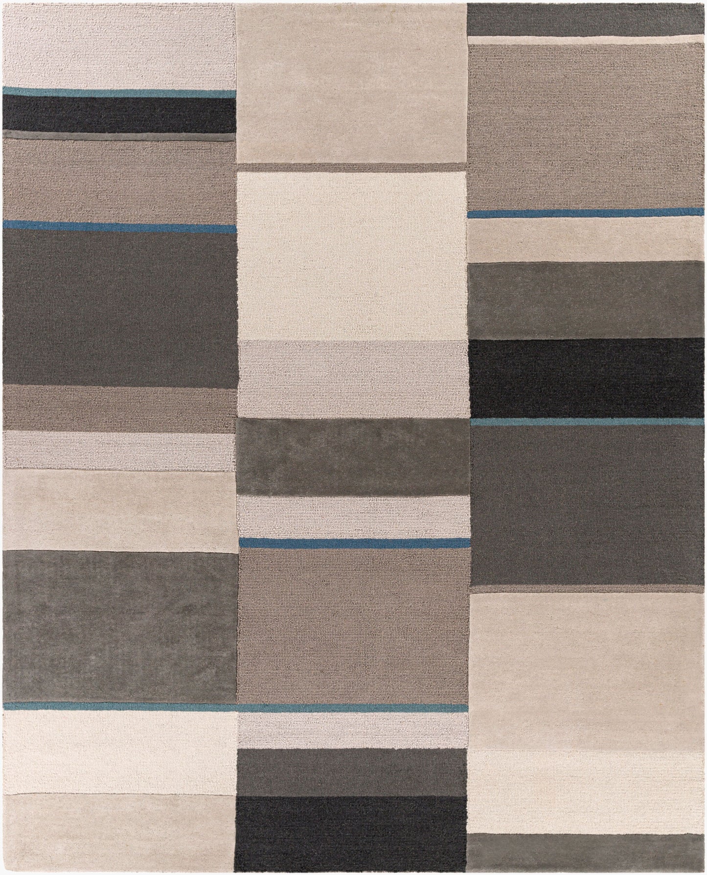 Alfombra decorativa de lana hecha a mano Brooklyn BRO-2309 de 2' x 3'