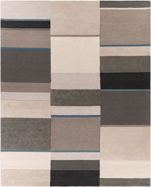 Alfombra decorativa de lana hecha a mano Brooklyn BRO-2309 de 2' x 3'