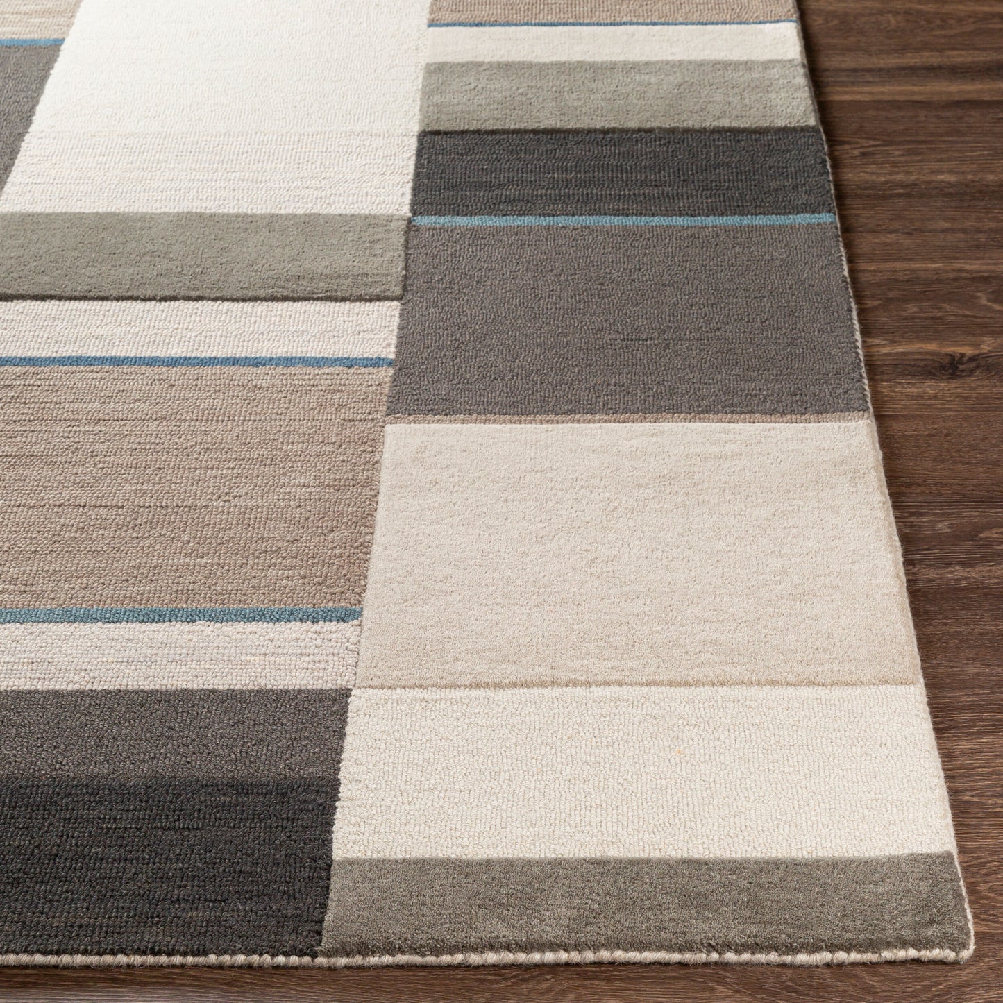 Alfombra decorativa de lana hecha a mano Brooklyn BRO-2309 de 2' x 3'