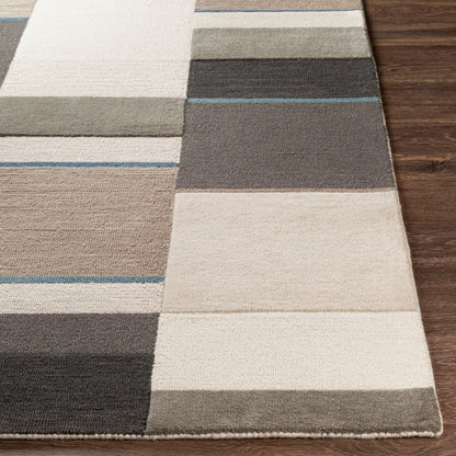 Alfombra decorativa de lana hecha a mano Brooklyn BRO-2309 de 2' x 3'