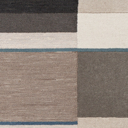 Alfombra decorativa de lana hecha a mano Brooklyn BRO-2309 de 2' x 3'